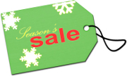 Christmas sales tag