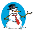 Polite snowman