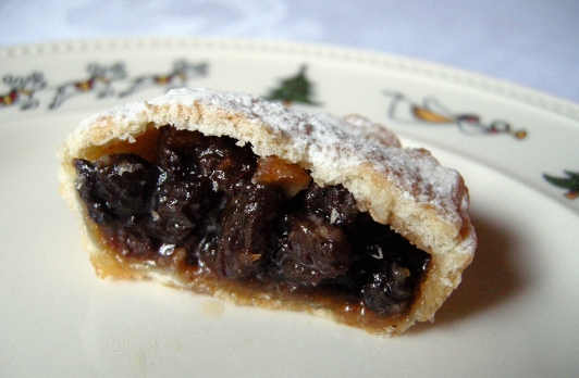 Mince pie made using the recipe given below